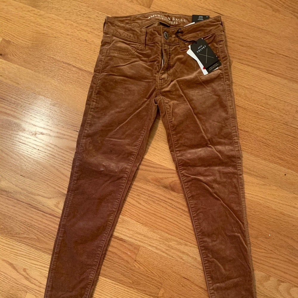American Eagle Caramel color velvet pants